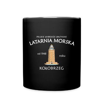 Phare de Kołobrzeg, côte polonaise de la mer Baltique, Pologne - Mug uni - noir - Devant