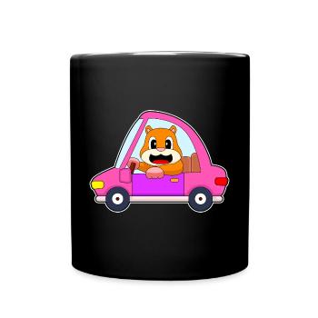 Hamster Car - Full Colour Mug - black - Front