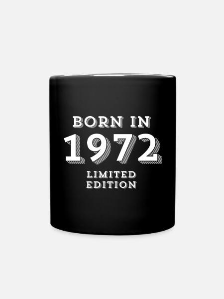 born in 1972, année de naissance, 1972 - Mug uni - noir