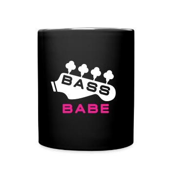 Bass Babe Pour Femme Bassiste - Mug uni - noir - Devant