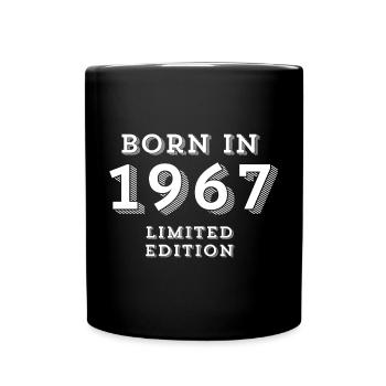 1967, year of birth, date of birth - Full Colour Mug - black - Front