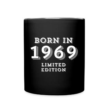1969, Geburtsjahr, 55 Jahre alt - Tasse einfarbig - Schwarz - Vorne