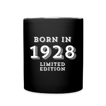 1928, date of birth, year of birth - Full Colour Mug - black - Front