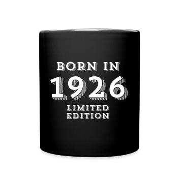 1926, date of birth, year of birth - Full Colour Mug - black - Front