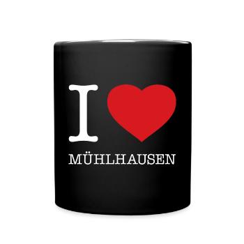 I LOVE MÜHLHAUSEN - Full Colour Mug - black - Front