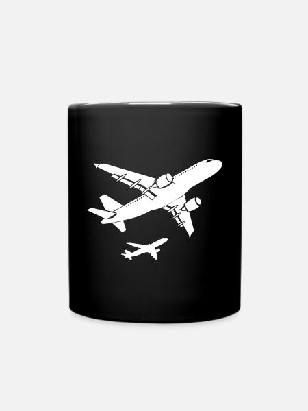 Dessin d’avion - Mug uni - noir