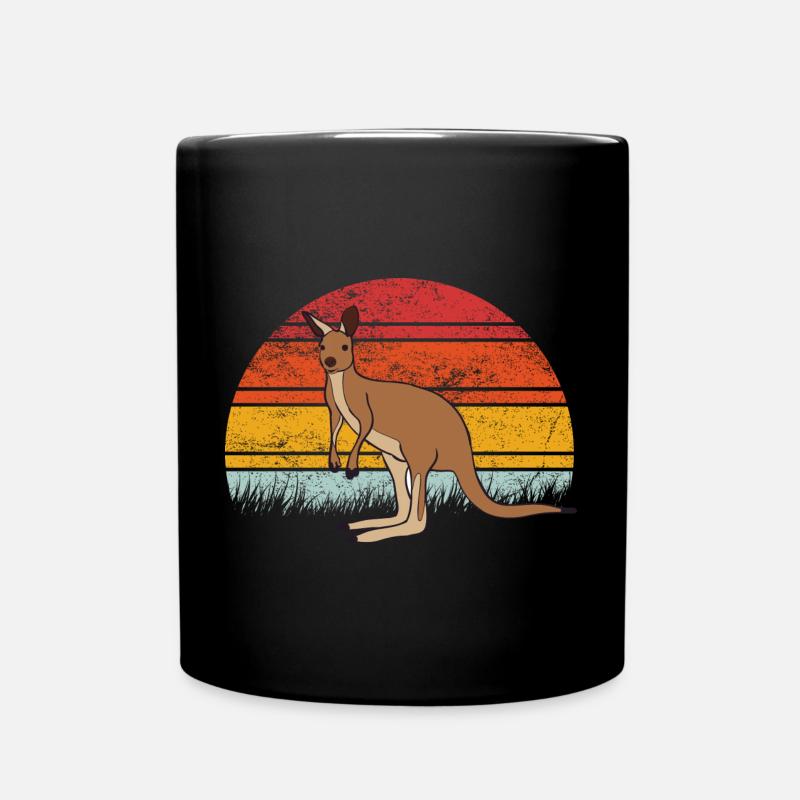 Kangourou - Mug uni - noir