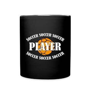 SOCCER PLAYER - Full Colour Mug - black - Front