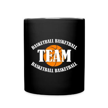 ÉQUIPE DE BASKET-BALL - Mug uni - noir - Devant