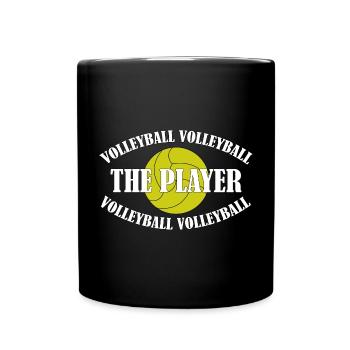 VOLLEYBALL - THE PLAYER - Full Colour Mug - black - Front