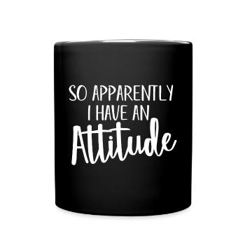 Anscheinend habe ich also eine Einstellung - Tasse einfarbig - Schwarz - Vorne