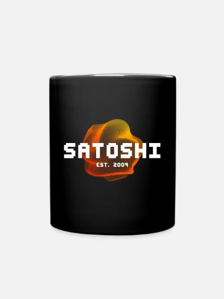 Satoshi Nakamoto est. 2009 Blockchain Bitcoin - Mug uni - noir