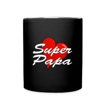 SUPER PAPA - Tasse einfarbig - Schwarz - Vorne