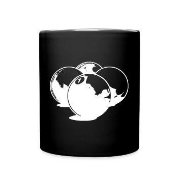 Billiard Balls Drawing - Full Colour Mug - black - Front