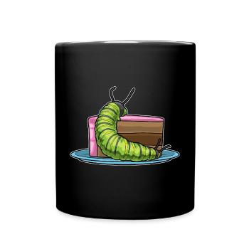 Gâteau à la chenille - Mug uni - noir - Devant