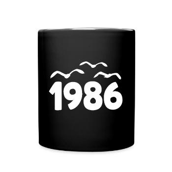 1986 Année Anniversaire Millésime 1986 - Mug uni - noir - Devant