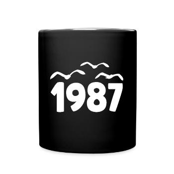 1987 Jahr Geburtstag Jahrgang 1987 - Tasse einfarbig - Schwarz - Vorne
