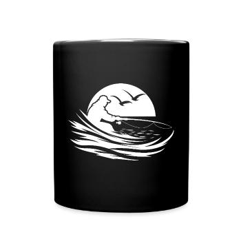 Graphique de pêche - Mug uni - noir - Devant