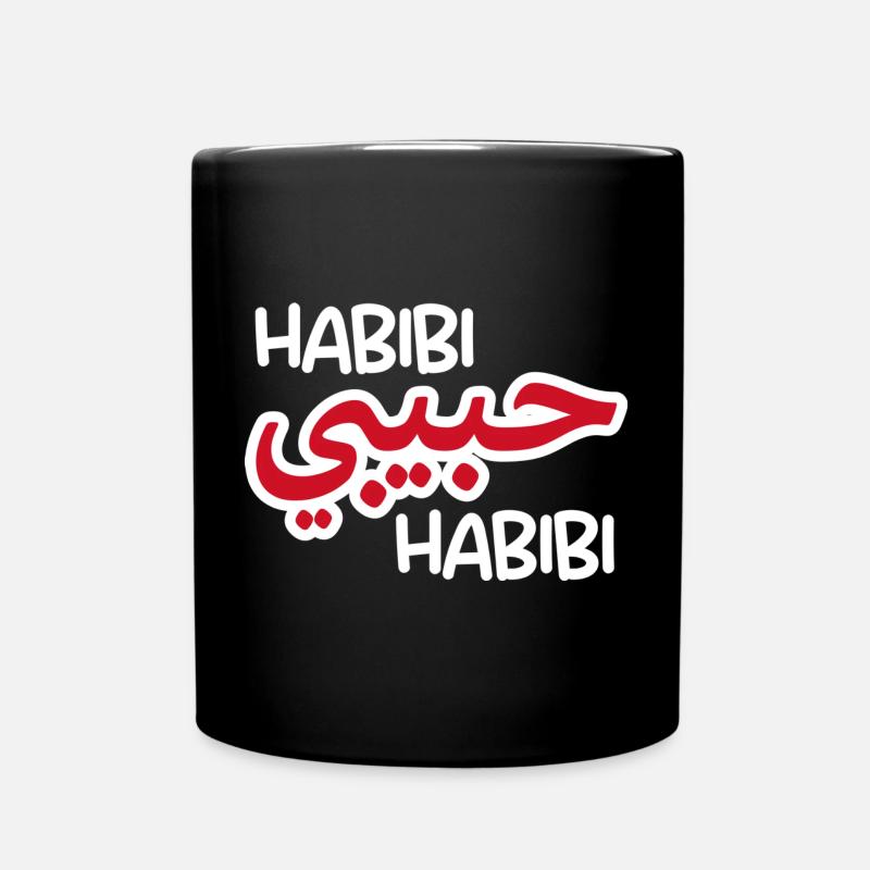 Habibi (dark) - Full Colour Mug - black