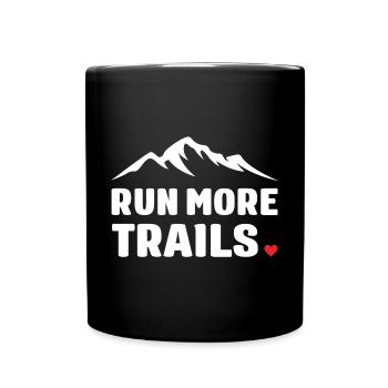 Courez plus de sentiers - Mug uni - noir - Devant