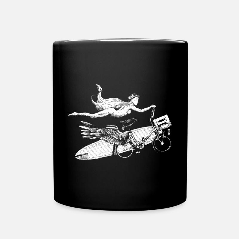 Flying Bike - Blanc - Mug uni - noir