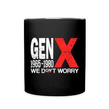 Generation X – Old School & Proud - Full Colour Mug - black - Front
