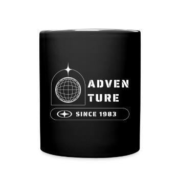 Abenteuer Entdecker Reisen 1983 - Tasse einfarbig - Schwarz - Vorne
