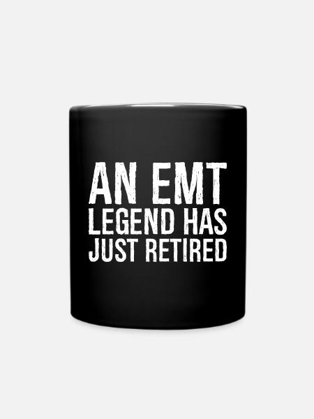 an emt legend has just retired - Full Colour Mug - black