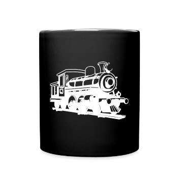 Dessin de locomotive - Mug uni - noir - Devant