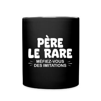 Papa T-shirt drole Fête des Pères Père le rare - Mug uni - noir - Devant