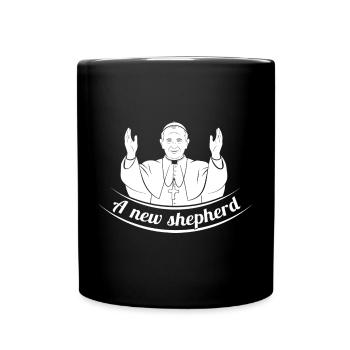 Ein Neuer Hirte - Tasse einfarbig - Schwarz - Vorne