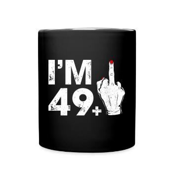 Rebellious Hand with Age Gap Reminder - Full Colour Mug - black - Front
