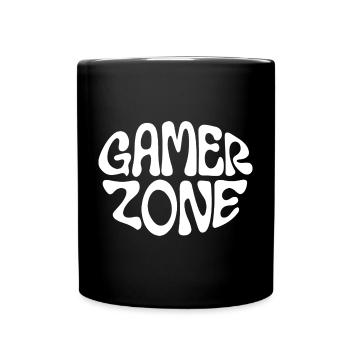 GAMER ZONE - Tasse einfarbig - Schwarz - Vorne