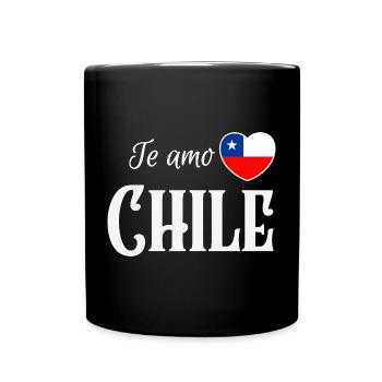 J’aime le Chili, fierté chilienne - Mug uni - noir - Devant