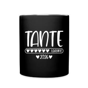 Tante 2026 loading - Tasse einfarbig - Schwarz - Vorne