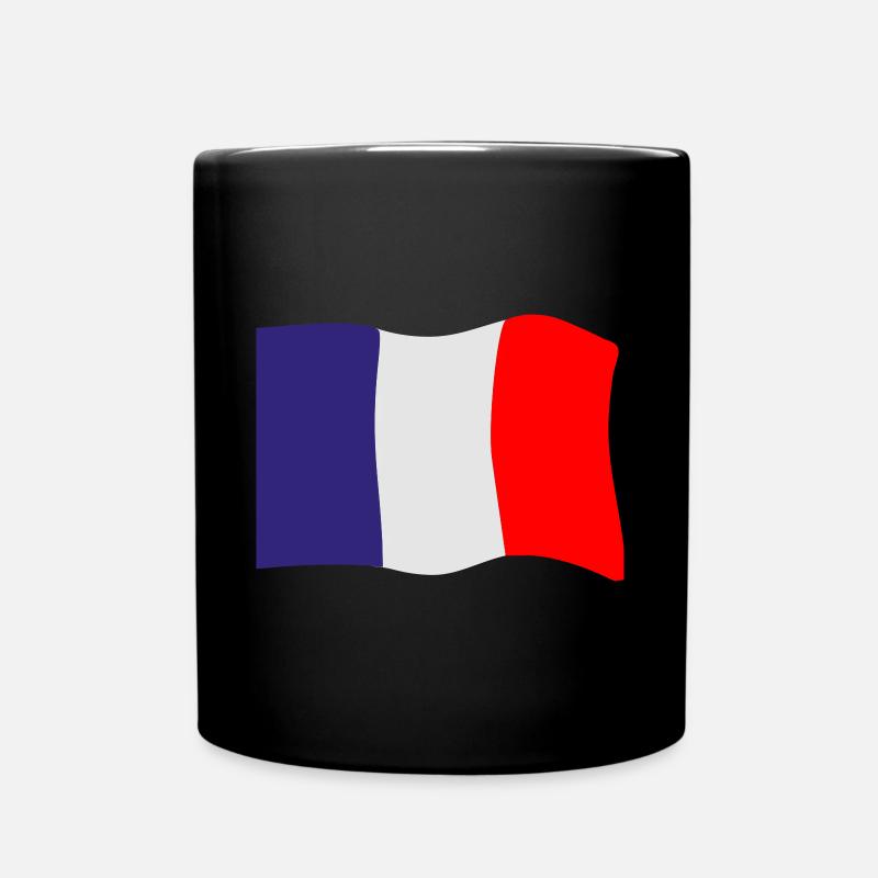 Drapeau de la France - Mug uni - noir