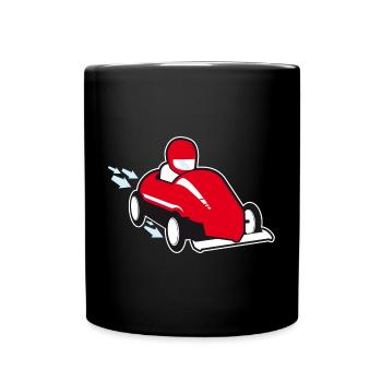 Seifenkiste - T-Shirt - Seifenkistenrennen - Tasse einfarbig - Schwarz - Vorne