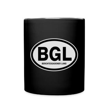 BGL Berchtesgadener Land - Tasse einfarbig - Schwarz - Vorne