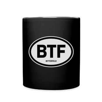 BTF Bitterfeld - Tasse einfarbig - Schwarz - Vorne