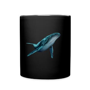 Wal - Tasse einfarbig - Schwarz - Vorne