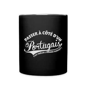 Portugais l'homme parfait - Mug uni - noir - Devant