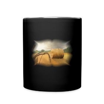 Ernte - Tasse einfarbig - Schwarz - Vorne