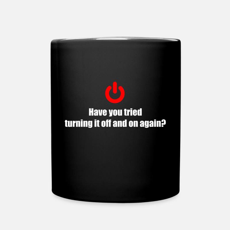 Technischer Support IT Techniker Technik Geschenk - Tasse einfarbig - Schwarz