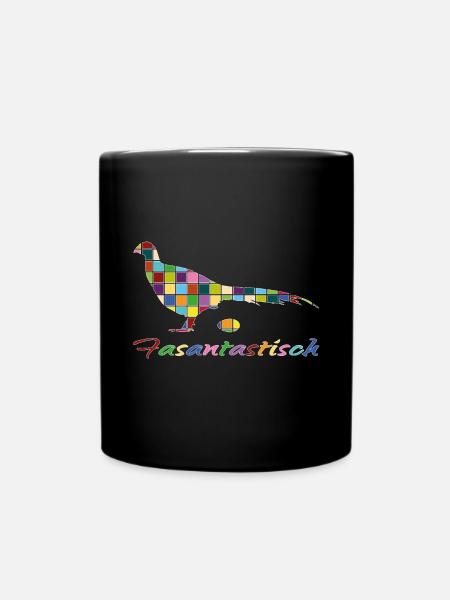 Fasantastisch Mosaik - Tasse einfarbig - Schwarz