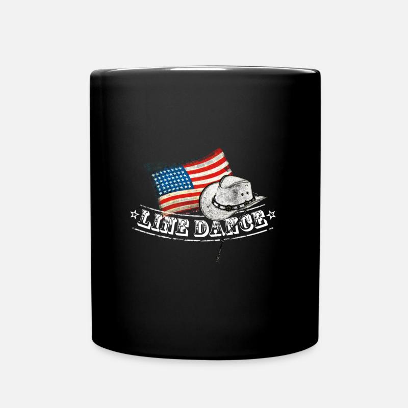 linedance - Tasse einfarbig - Schwarz
