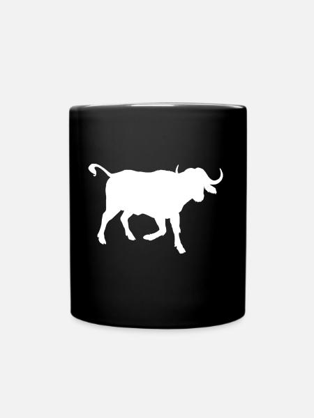 Gnu buffalo - Full Colour Mug - black