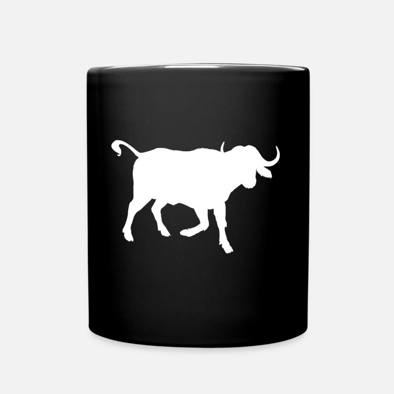 Gnu buffalo - Full Colour Mug - black