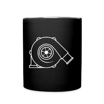 Turbo turbocharger boost boost pressure tuning gift - Full Colour Mug - black - Front