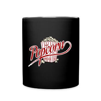 pop-corn - Mug uni - noir - Devant