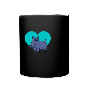 Hundesport Shirt - Tasse einfarbig - Schwarz - Vorne